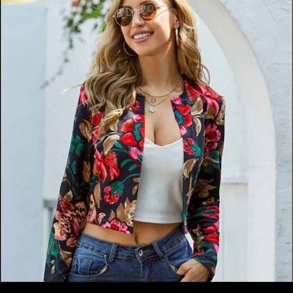 SHEIN Jackets & Blazers - NWOT shein floral cardigan